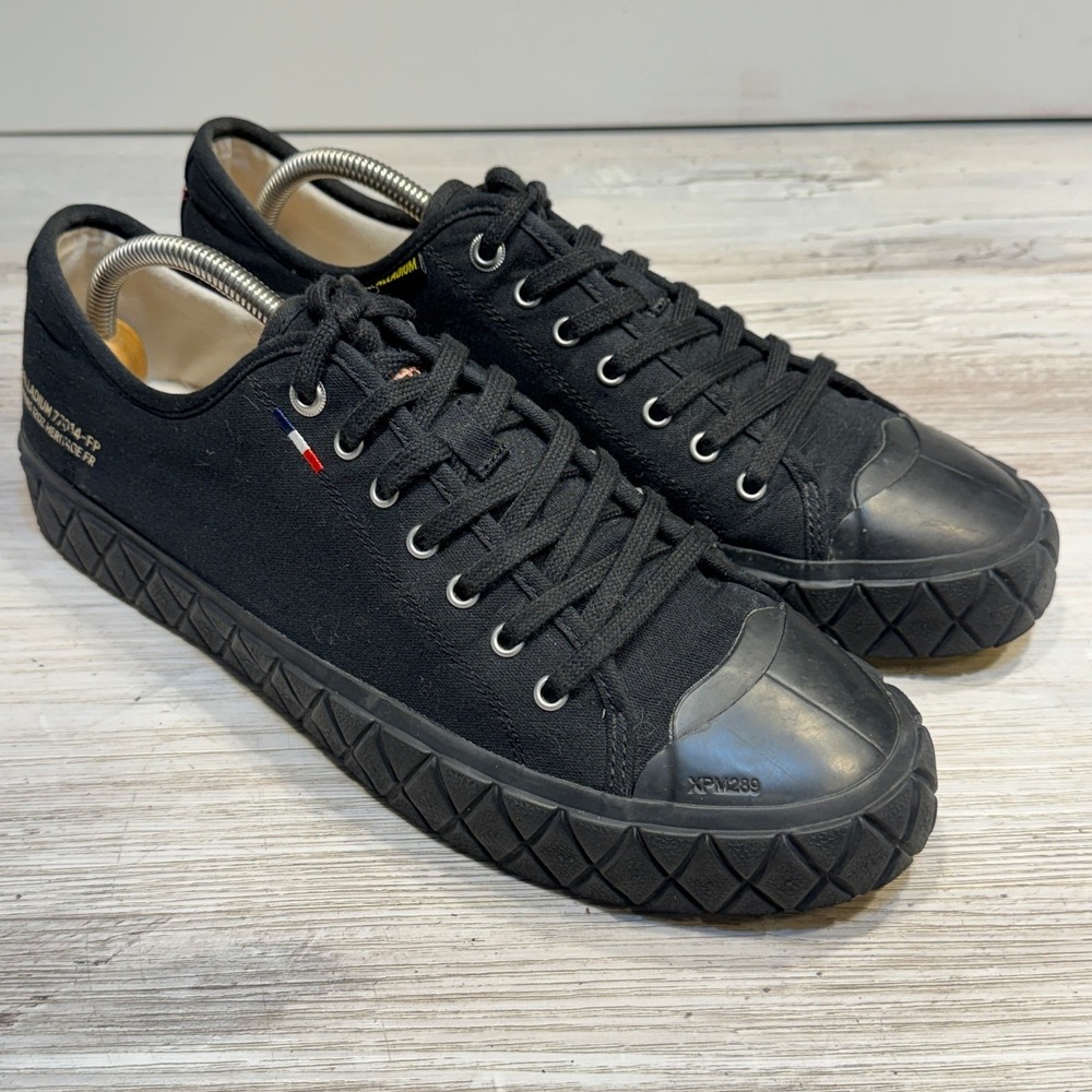 Palladium Palla Ace Canvas Unisex Sneakers Black Mens Size 11.5 VGUC